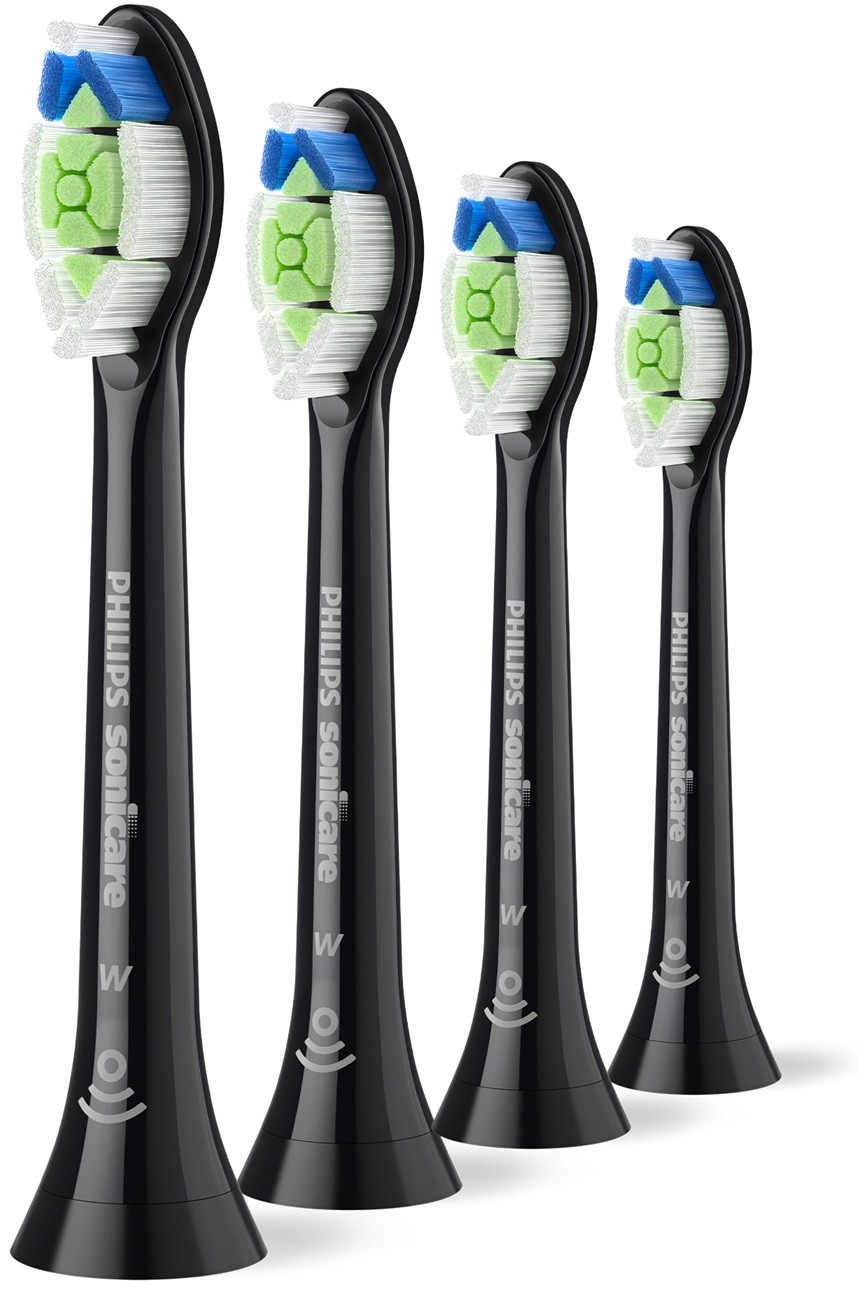 Capete de rezervă Philips Sonicare - Optimal White HX6064/88 W2 negru BrushSync - 4 buc.