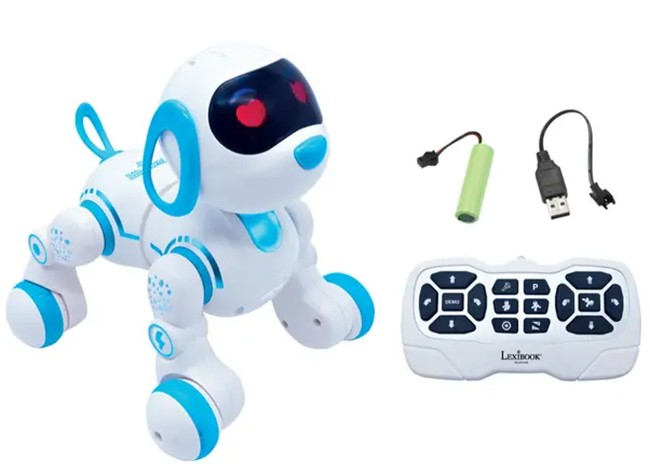Jucărie interactivă Lexibook Power Puppy – Câine robot, Jr, cu RC, albastru - imagine 1