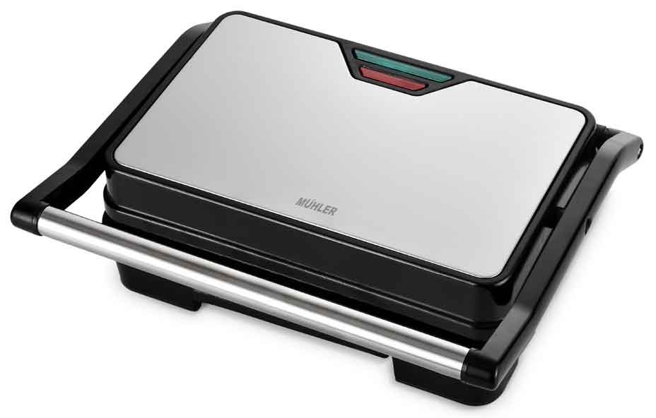 Sandwich-maker Muhler - MHT-889S, 850W, gri - imagine 1