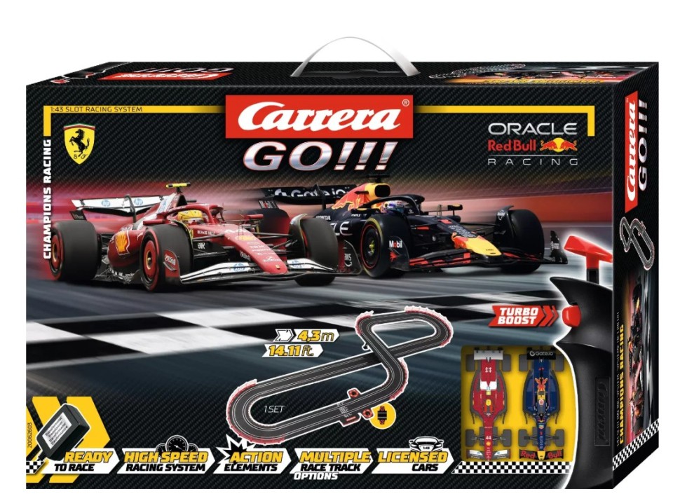 Pistă de curse Carrera Go - Ferrari & Rebull Formula 1 Champion's Racing, 4.3 m