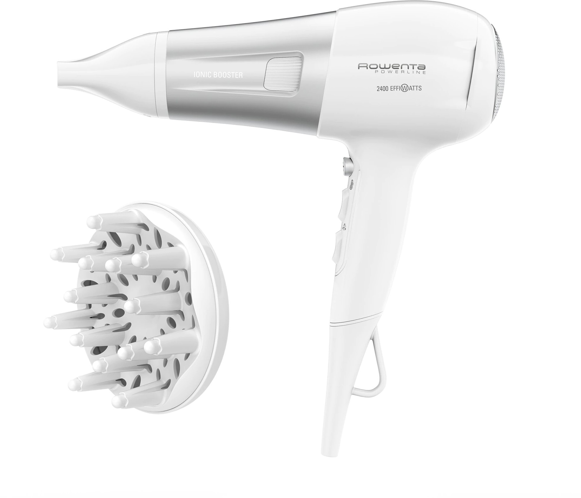 Uscător de păr Rowenta - Powerline CV5930F0, 2100W, 2 viteze, alb - imagine 1