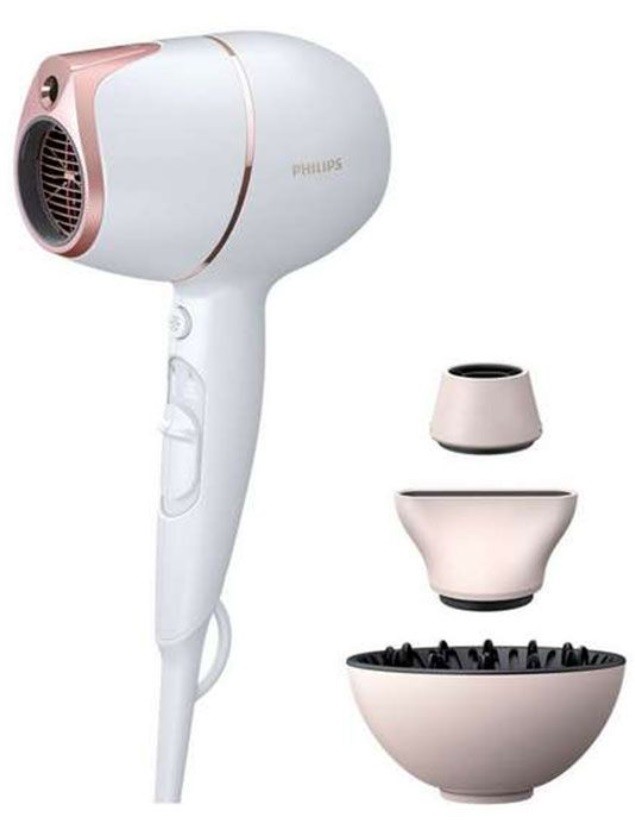 Uscător de păr Philips - BHD628/00, 1800W, alb - imagine 1