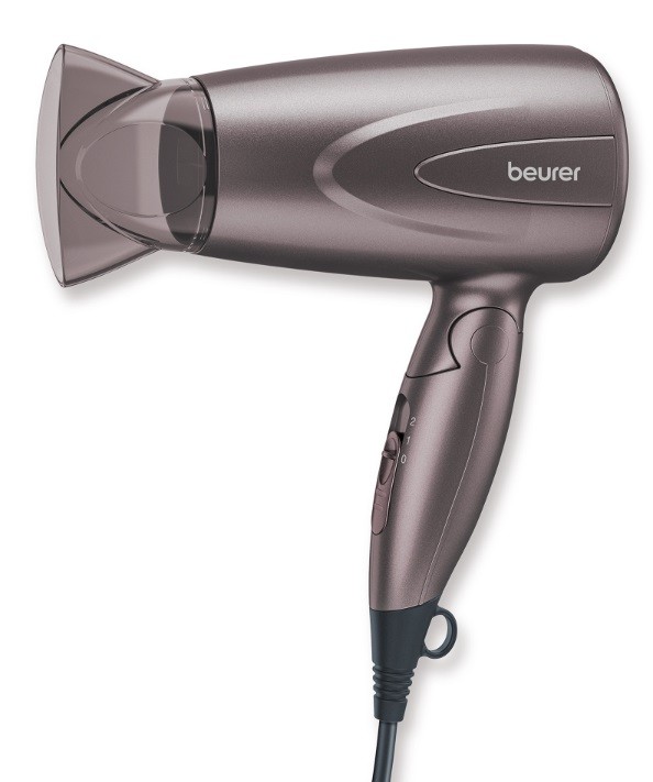 Uscător de păr Beurer - HC 17, 1 300 W, 2 viteze, gri - imagine 1