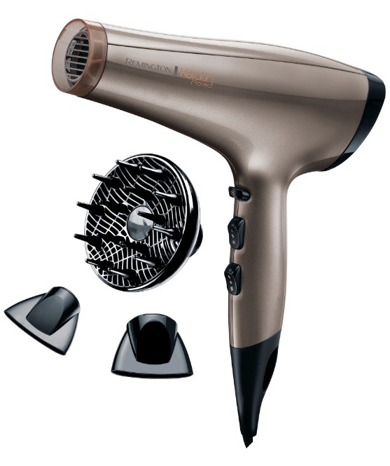 Uscător de păr Remington - AC8002 Keratin Protect, 2200W, 3 viteze, auriu