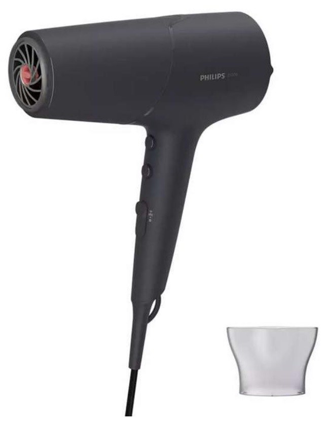 Uscător de păr Philips - BHD504/00, 2100W, 3 viteze, negru