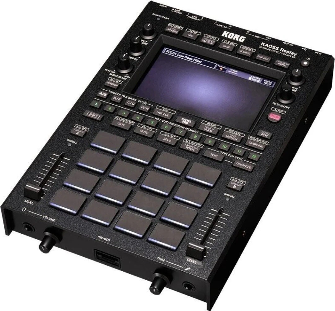 Sampler de efecte Korg - Kaoss Replay, 128 efecte, negru - imagine 1