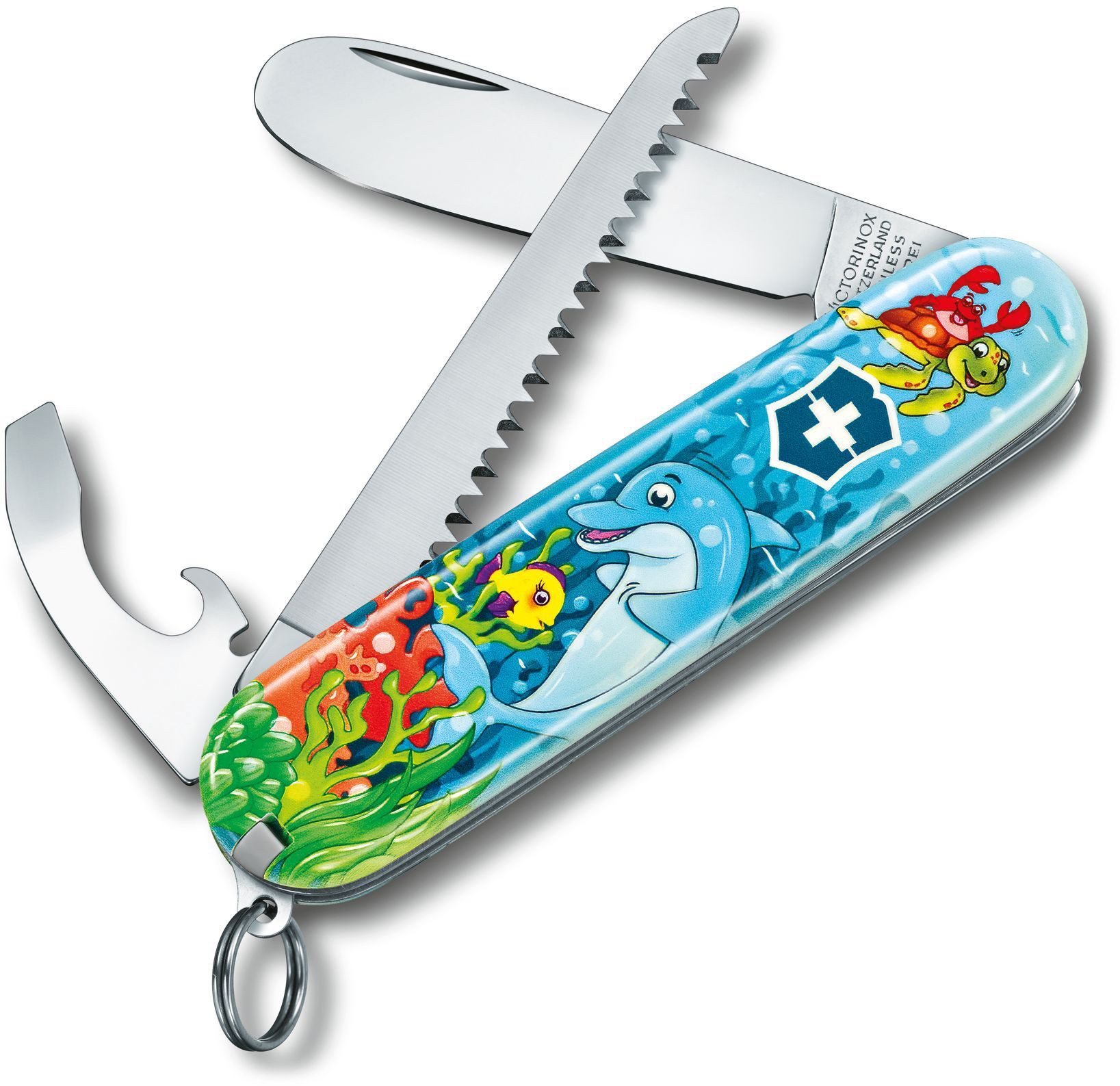 Cuțit de buzunar elvețian pentru copii Victorinox - Dolphin, 9