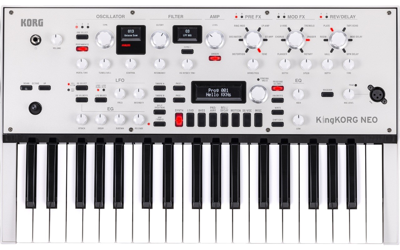 Sintetizator Korg - KingKORG NEO, 37 cheie, gri - imagine 1