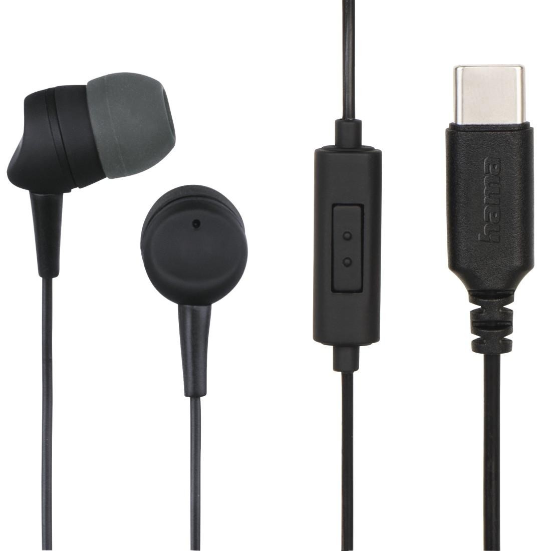 Căști cu microfon Hama - Sea II, 1.2 m, negru - imagine 1