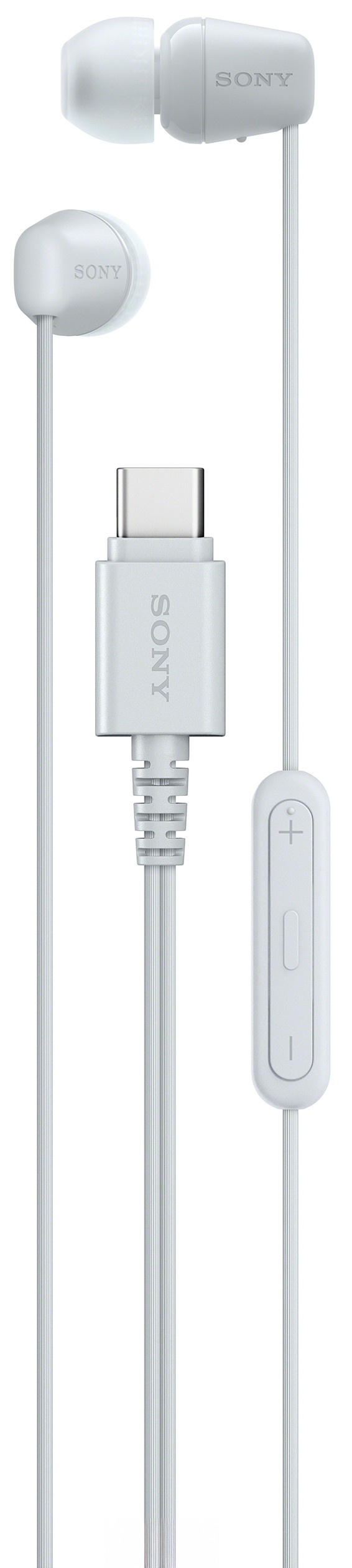 Căști cu microfon Sony - IEREX15C, USB-C, alb