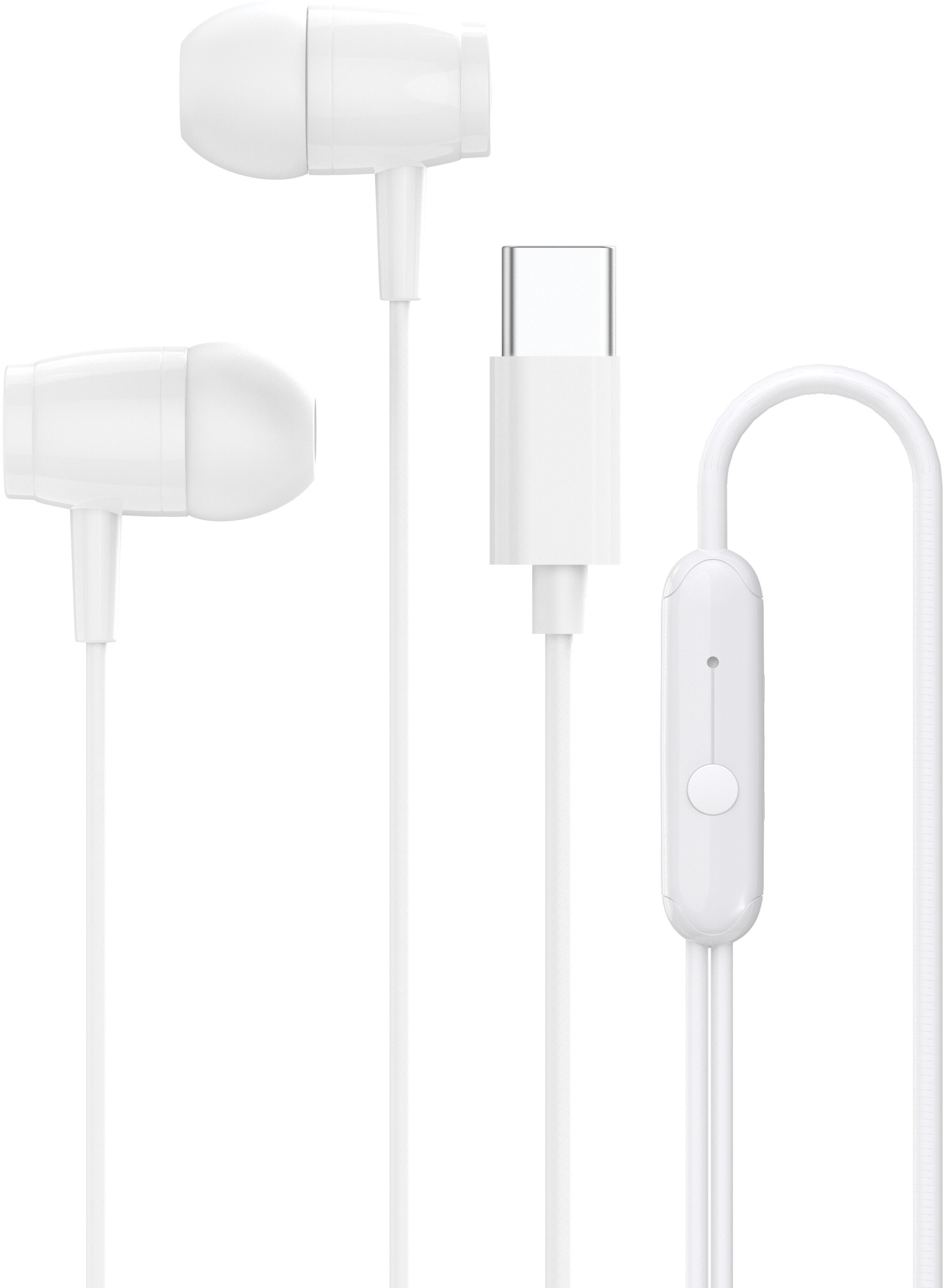 Căști cu microfon Canyon - SEP-5, USB-C, alb - imagine 1