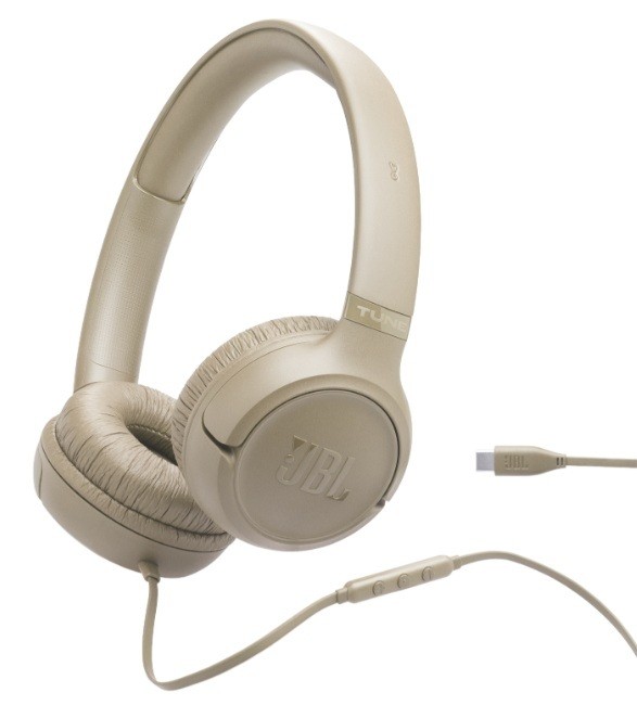 Căști cu microfon JBL - Tune 530C Type C, bej - imagine 1