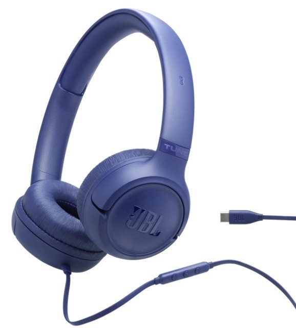 Căști cu microfon JBL - Tune 530C Type C, albastru - imagine 1