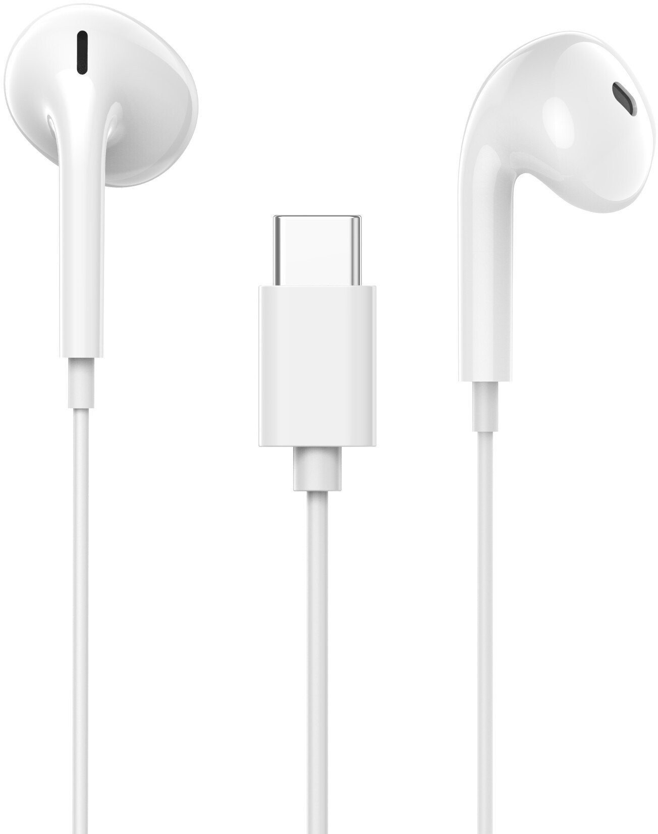 Căști cu microfon Canyon - SEP-6, USB-C, alb - imagine 1