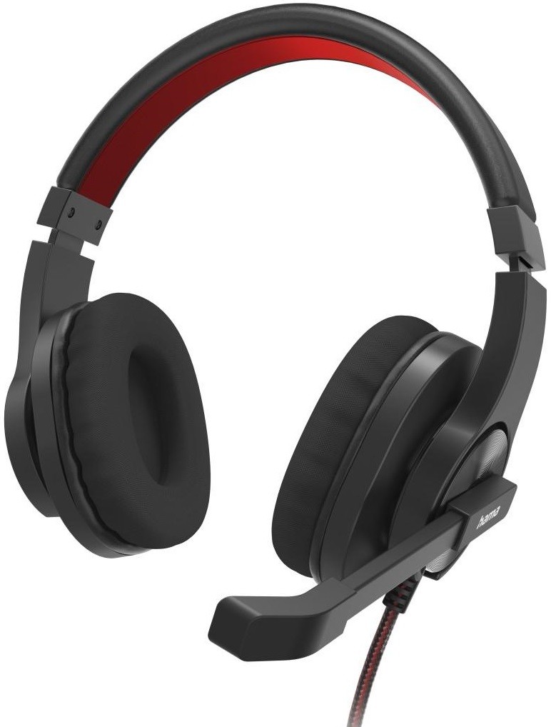 Căști cu microfon Hama - HS-USB400 V2, 2 m, negre - imagine 1