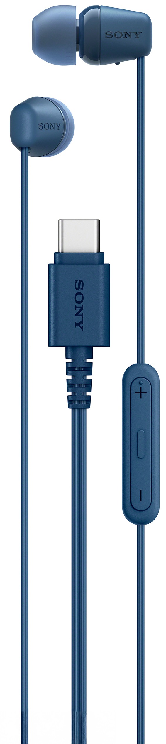 Căști cu microfon Sony - IEREX15C, USB-C, albastru