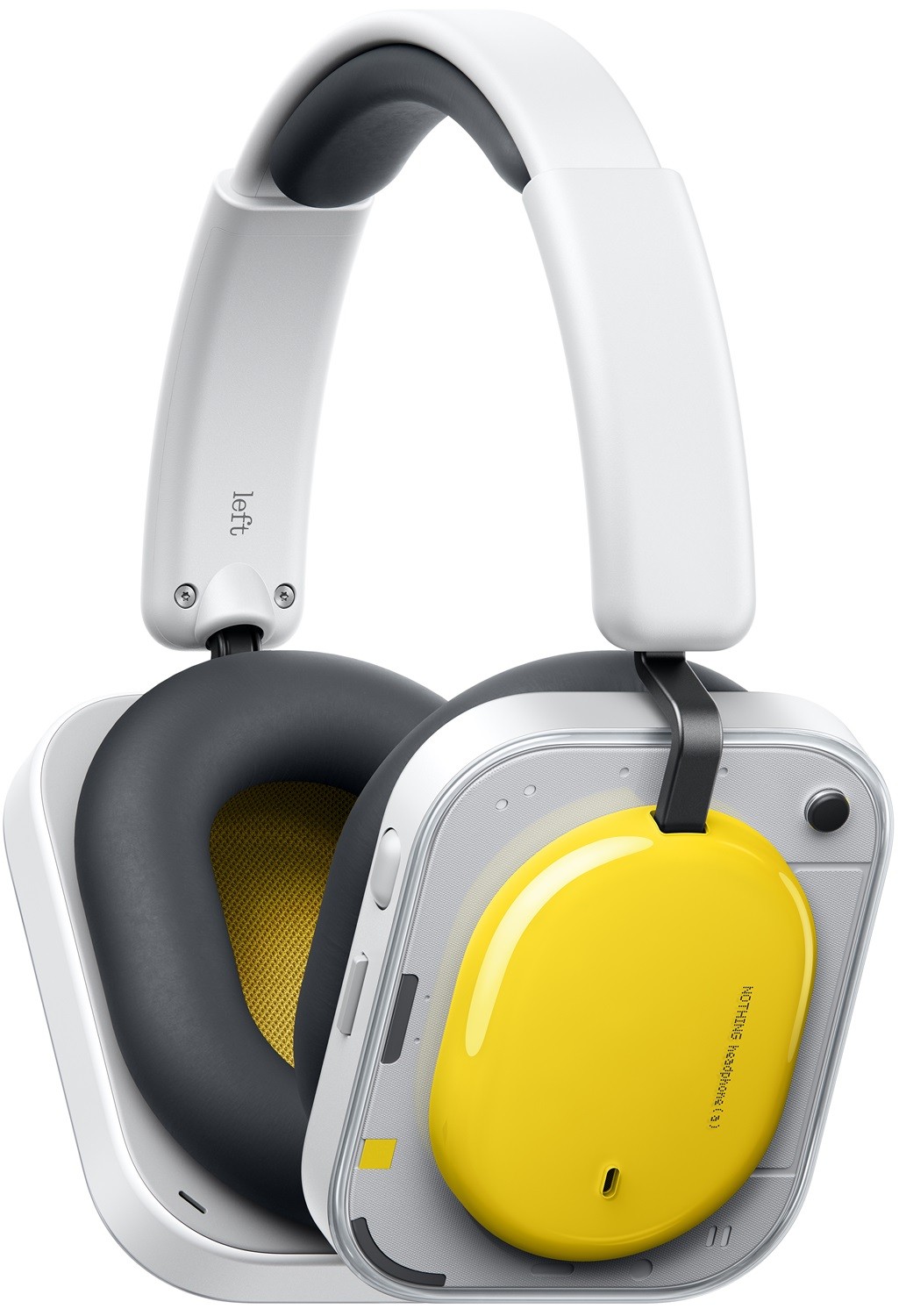 Căști cu microfon Nothing - Headphone a, ANC, galben