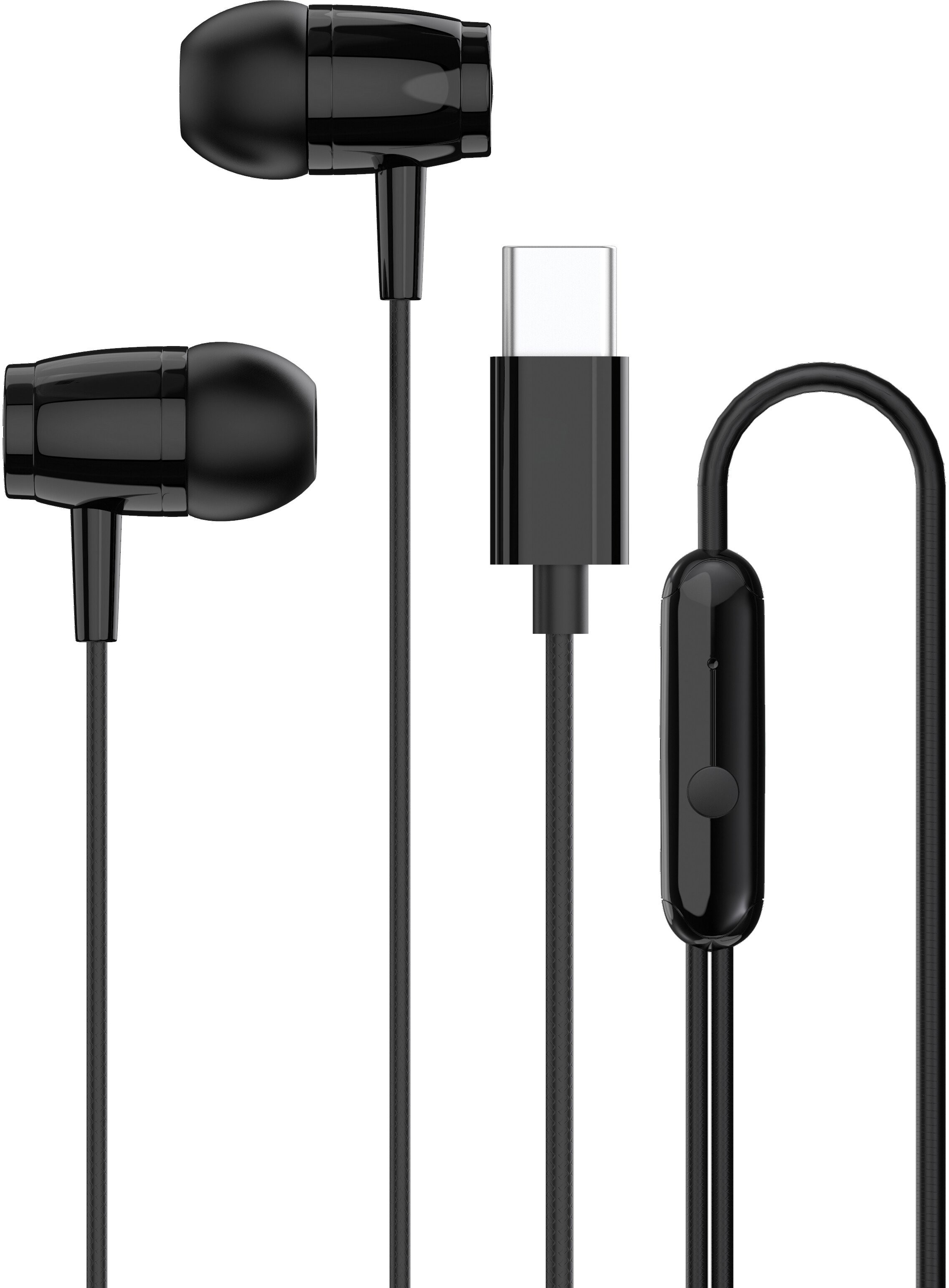 Căști cu microfon Canyon - SEP-5, USB-C, negru - imagine 1