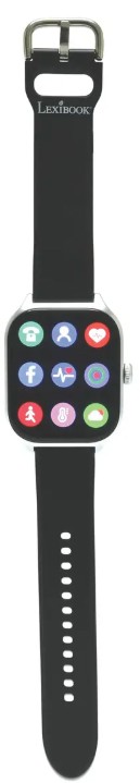 Lexibook - Power Watch, iOS/Android, cu curea neagră și albă - imagine 1