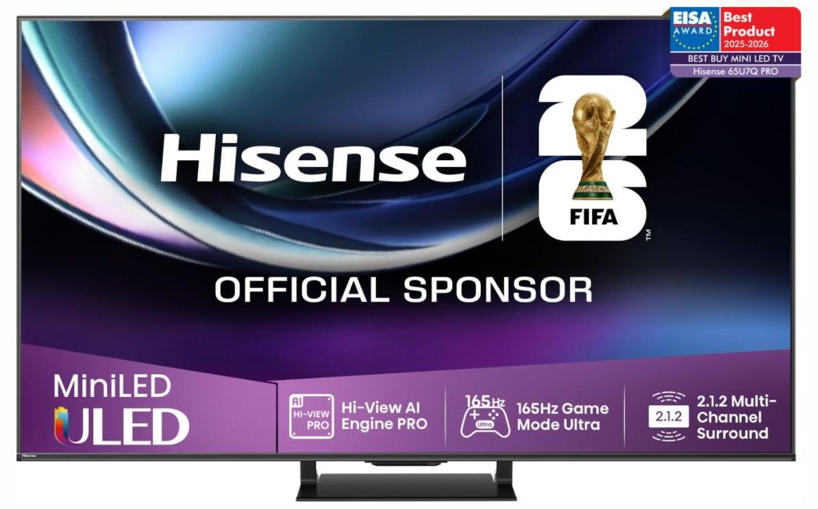 Televizor smart Hisense - 65U7Q_PRO, 65'', MiniLED PRO AI, 4K