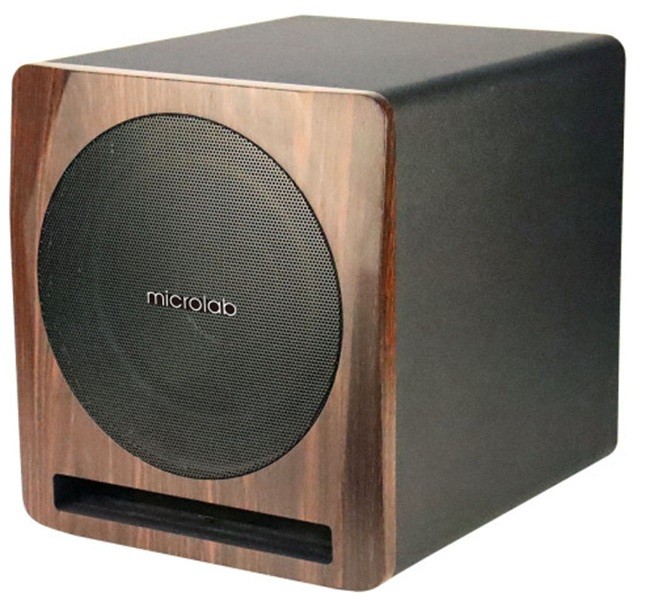 Subwoofer Microlab - Solo Sub 10, 200W, maro/negru