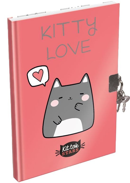 Jurnal secret cu lacăt Lizzy Card Kittok Catto - A5 | Ozone.ro