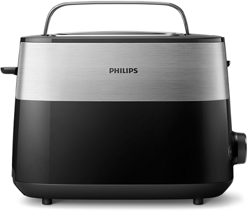 Prăjitor de pâine Philips - Daily Collection HD2516/90, 830W, 8 nivele, negru - imagine 1