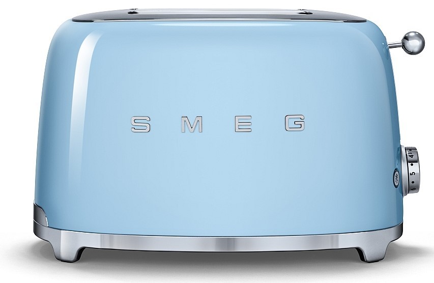 Toaster Smeg - TSF01PBEU, 950W, 6 viteze, albastru - imagine 1
