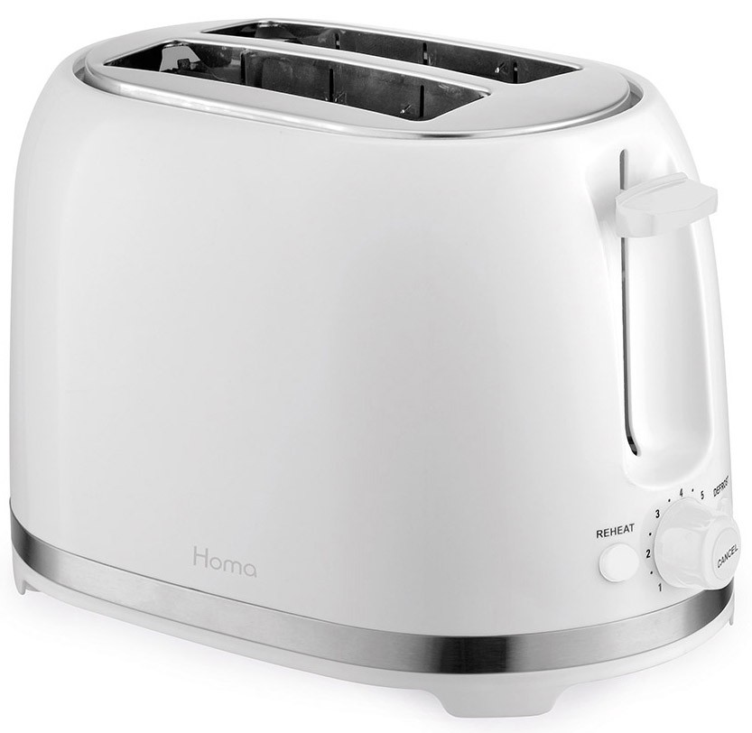 Prajitor de paine Homa- HT-4044, 850W, 7 viteze, alb - imagine 1