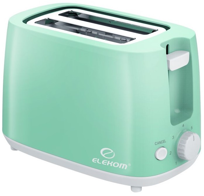 Prăjitor de pâine Elekom - EK-0203, 750 W, 6 viteze, verde/alb