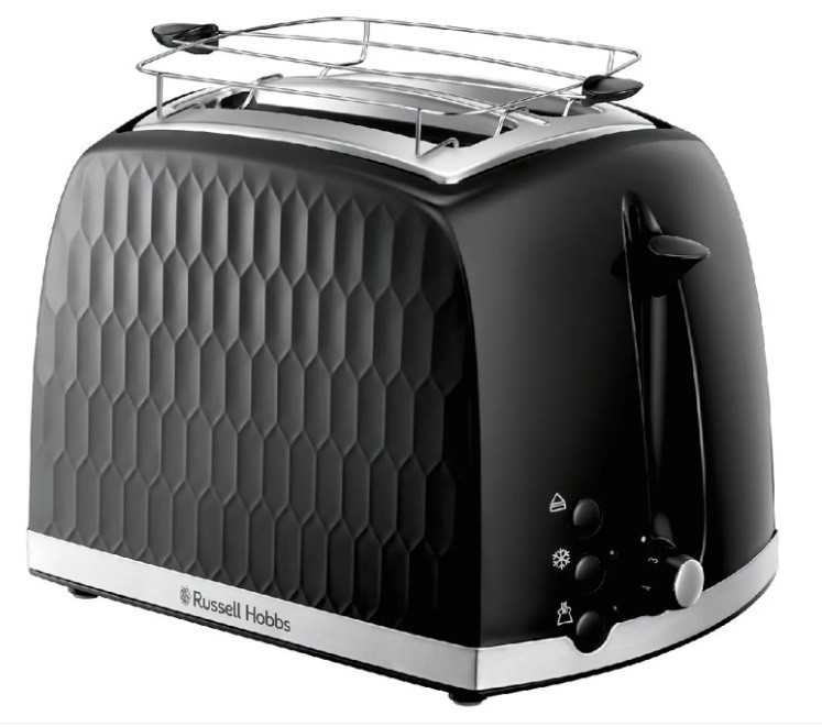 Prajitor de paine Russell Hobbs - Honeycomb 2S, 850W, 4 viteze, negru - imagine 1