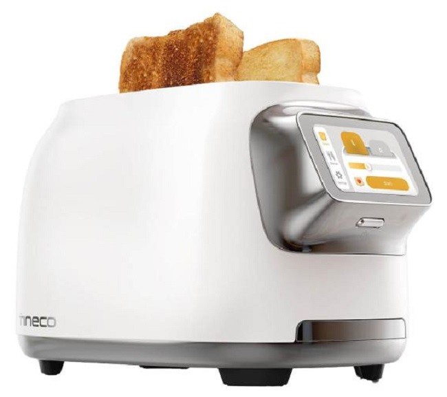 Prăjitor de pâine Tineco - TS100300DE, 1200W, 4 viteze, alb