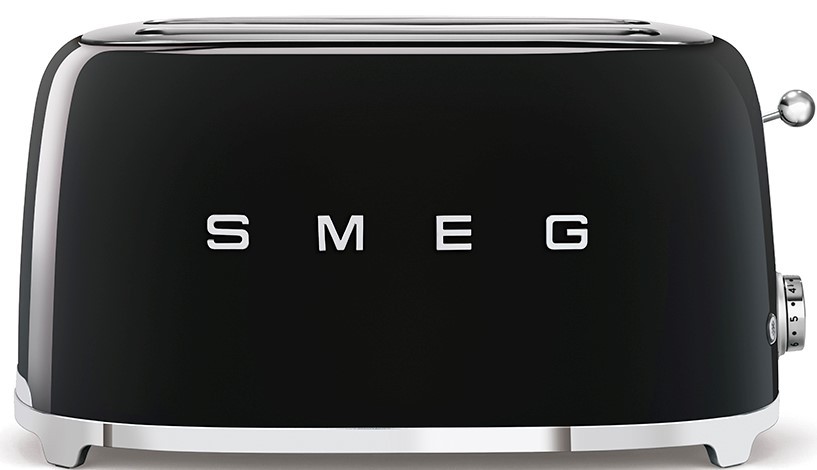 Toaster Smeg - TSF02BLEU, 1500W, 6 viteze, negru