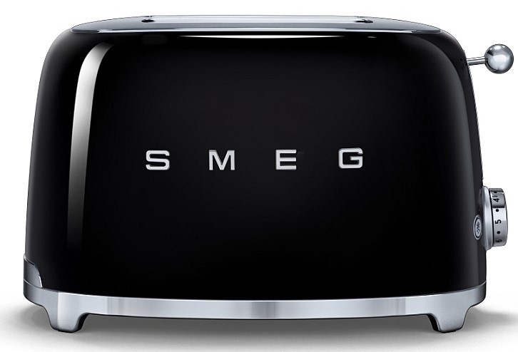Toaster Smeg - TSF01BLEU, 950W, 6 viteze, negru - imagine 1