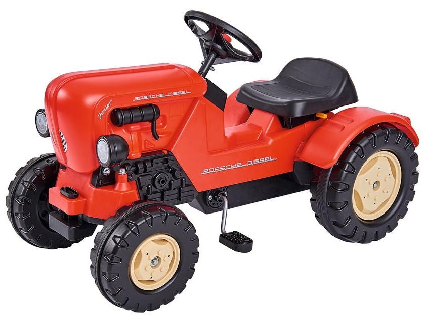 Tractor cu pedale BIG - Porsche Diesel Junior, roșu - imagine 1