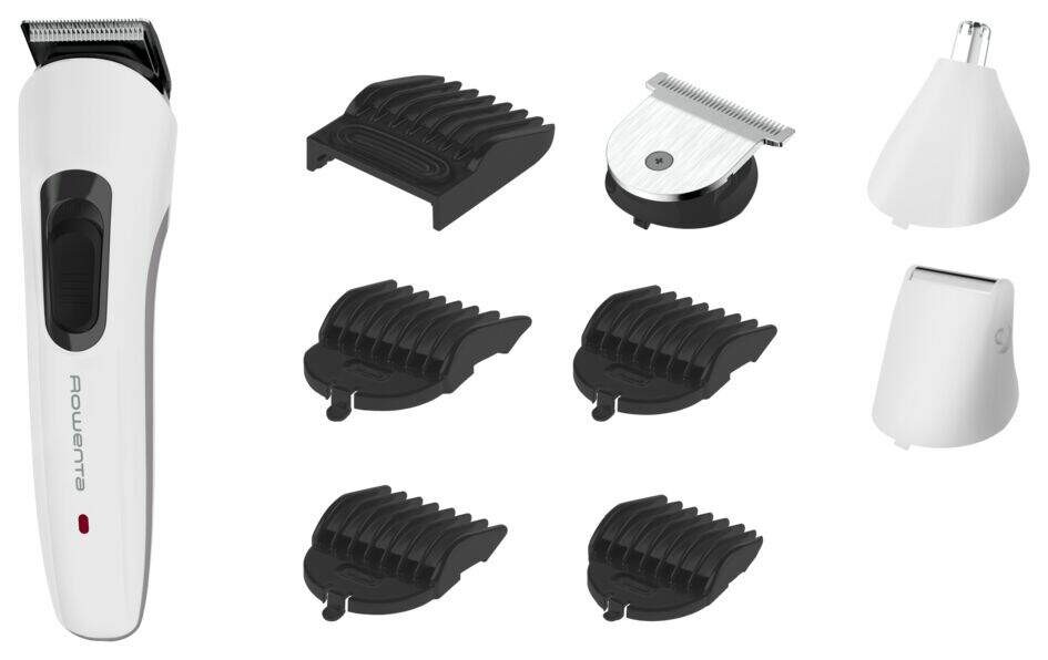 Trimmer Rowenta - Multistyle 9in1 TN8961F4, alb/negru