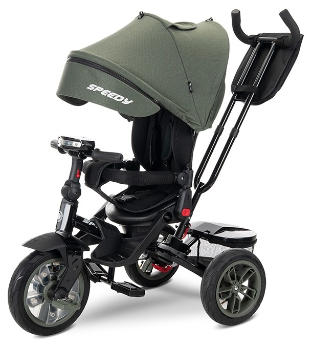 Tricicletă cu roți pneumatice (cu aer) Lorelli - Speedy, Green