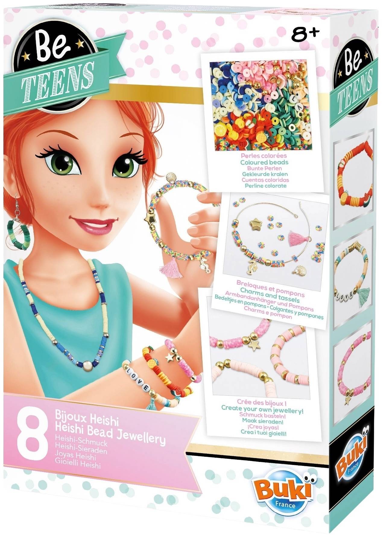 Trusă creativă Buki Be Teens - Bijuterii DIY din mărgele heishi