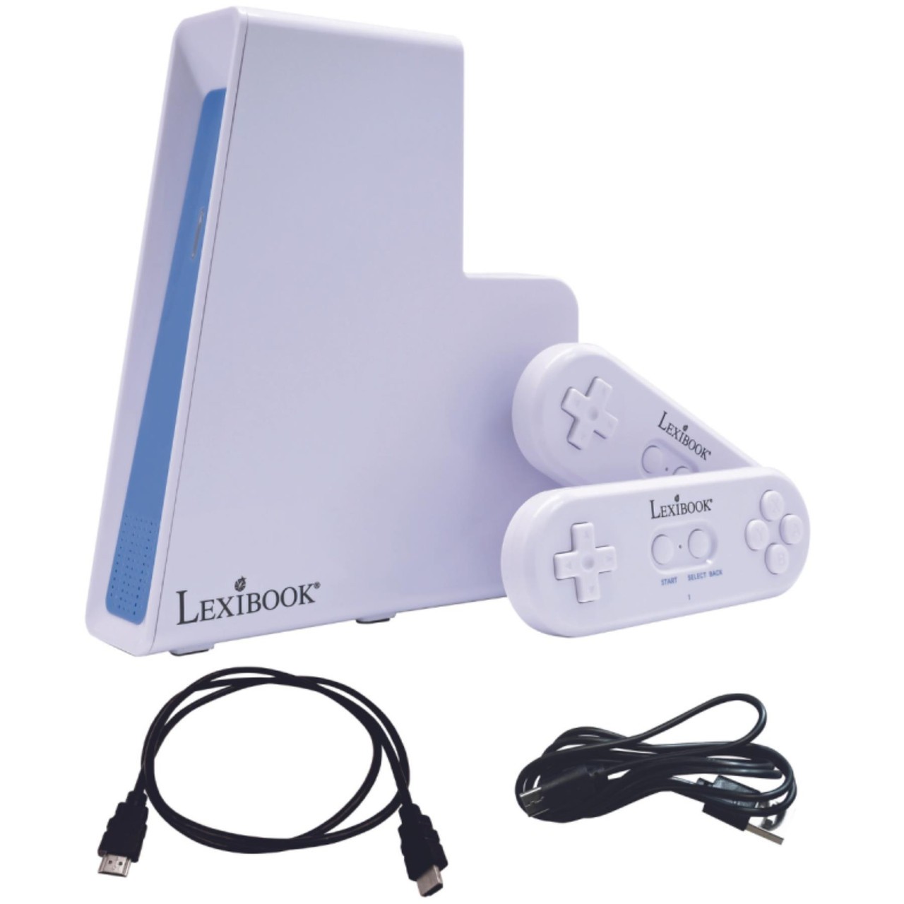 Consolă de jocuri TV Lexibook - JG7440, 250 jocuri, alb