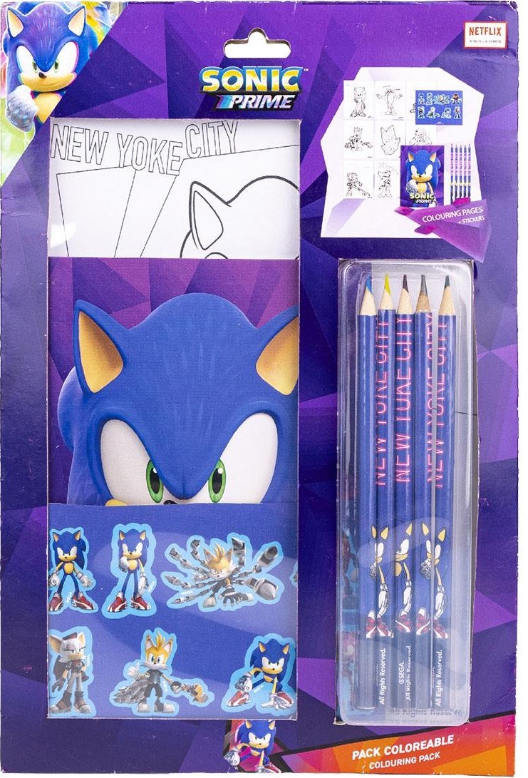 Set creativ Cerda Sonic - Cu creioane și autocolante | Ozone.ro