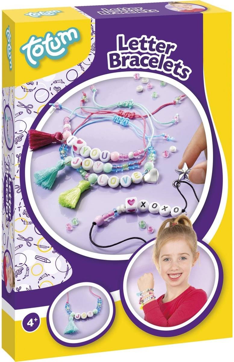 Trusă creativă Totum -Brățări cu litere DIY