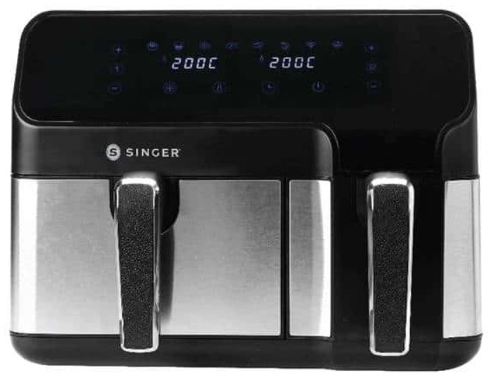 Aparat pentru gătit sănătos Singer - Vita AF4630 Dual, 1700W, 8.6 l, negru