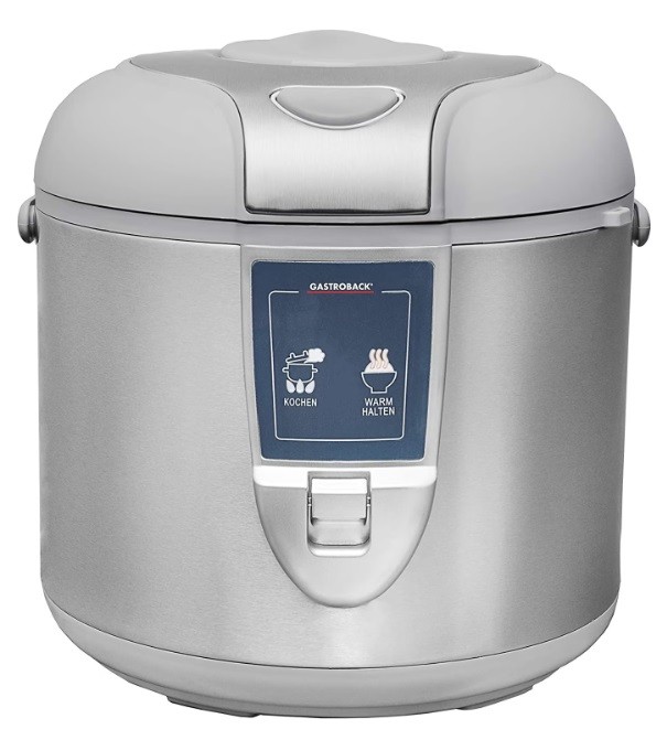 Aparat de gătit orez Gastroback - GAS.42518, 700W, 5 l, alb/oțel inoxidabil