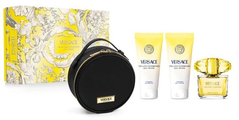 Versace Set cadou Yellow Diamond, cu gentuță, 3 piese | Ozone.ro