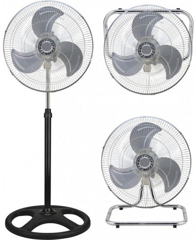 Ventilator Muhler - FM-8138D, 3 viteze, 46 cm, gri/negru