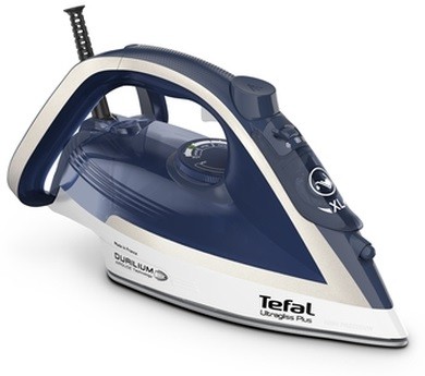 Fier de calcat Tefal - Easygliss Plus FV5735E0, 2500W, 45 g/min, albastru/alb