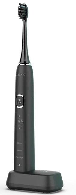 Periuță de dinți electrică sonică AENO - Sonic DB4, 4 capete, neagre - imagine 1