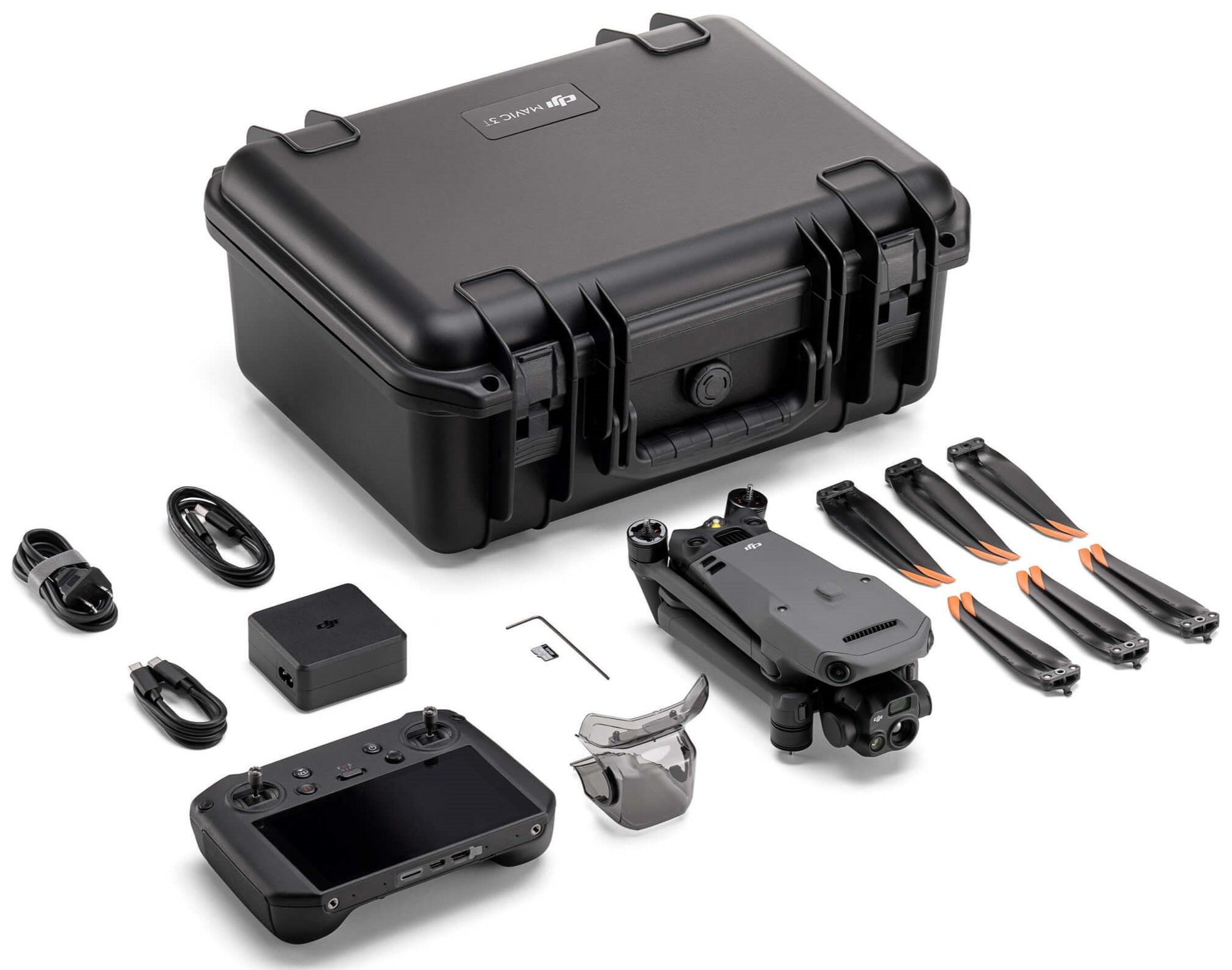 Dronă DJI - Mavic 3T Worry-Free Basic Combo, 4K, 45min, 32km, 2 ani ...