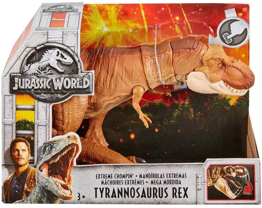 Mattel Jurassic World Action Figure Tyrannosaurus Rex, cu control si