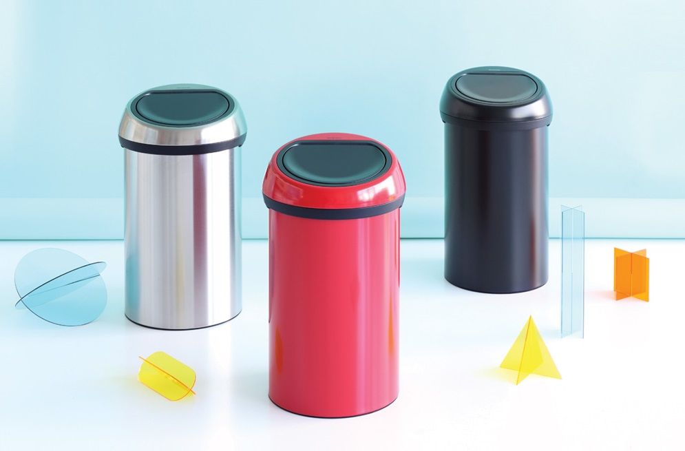 Coș de gunoi Brabantia Touch Bin, 60 l, Passion Red Ozone.ro